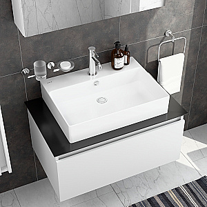 Раковина накладная VitrA M20 8314B003-0001 60 белая купить в интернет-магазине Sanbest