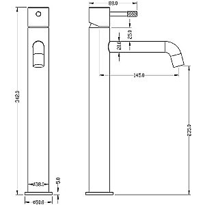 Смеситель для раковины Boheme Uno 462-CR хром купить в интернет-магазине сантехники Sanbest