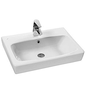 Тумба с раковиной Акватон Верди 60 Н белая/ясень фабрик для ванной в интернет-магазине Sanbest