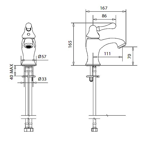 Смеситель для раковины Migliore Maya ML.MAY-8913 хром купить в интернет-магазине сантехники Sanbest