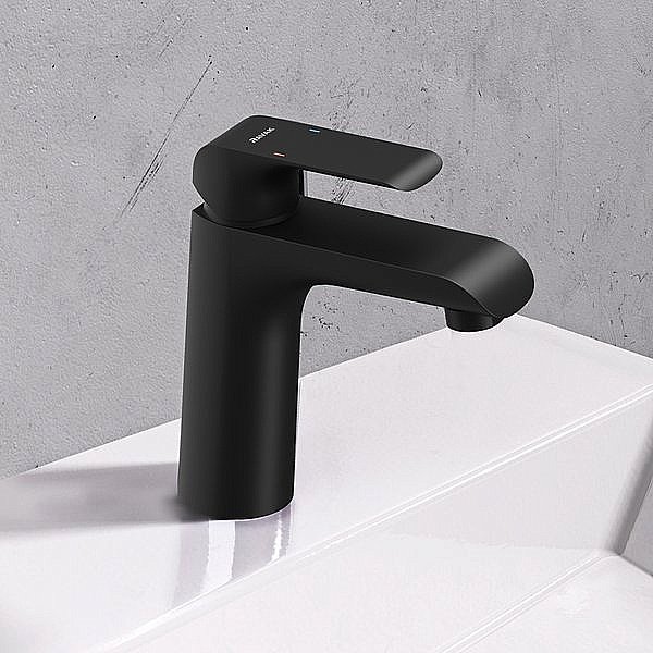 Смеситель для раковины Ravak Flat X070173 черный матовый купить в интернет-магазине сантехники Sanbest