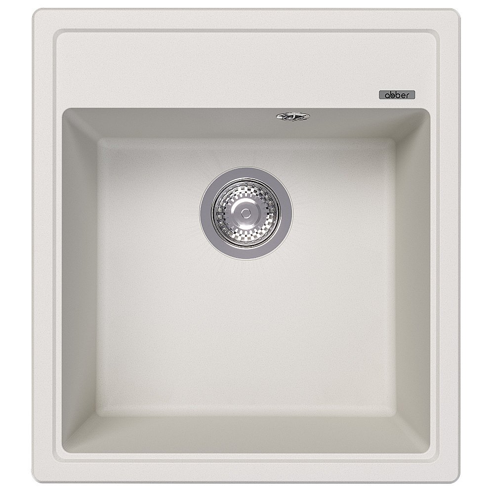 Кухонная мойка Abber Quarz 46х51 AQ2901W белая матовая купить в интернет-магазине сантехники Sanbest