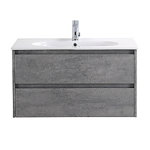 Тумба с раковиной BelBagno KRAFT 80 2C-SO/LOV-800-LVB Cemento Grigio для ванной в интернет-магазине Sanbest
