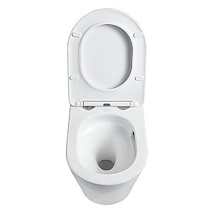 Унитаз Vincea Piatti VT1-11T безободковый, смыв торнадо, с крышкой микролифт, белый купить в интернет-магазине Sanbest