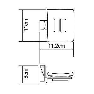 Мыльница стеклянная WasserKRAFT Leine К-5029WHITE купить в интернет-магазине сантехники Sanbest