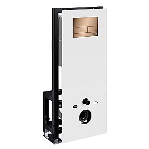 Система инсталляции для унитаза WasserKraft Glan 66TLT.010.ME.WH.RG04 с кнопкой розовое золото купить в интернет-магазине сантехники Sanbest