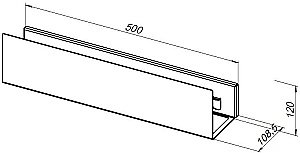 Полка Aquanet Магнум Н 341539 50 белая матовая купить в интернет-магазине сантехники Sanbest