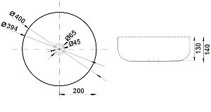 Раковина Melana PROFLINE Lake 400 сатин сатин купить в интернет-магазине Sanbest