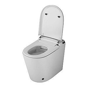 Унитаз приставной Grossman Smart GR-PR-5702 белый глянцевый, с крышкой микролифт купить в интернет-магазине Sanbest