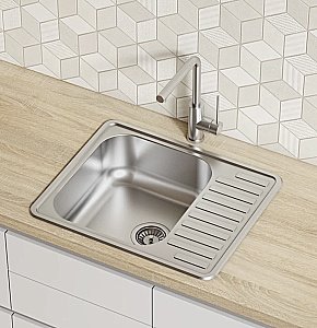 Кухонная мойка Iddis Strit STR58SDi77 58 сатин купить в интернет-магазине сантехники Sanbest