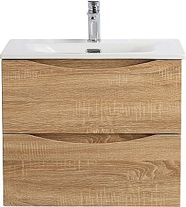 Тумба с раковиной BelBagno MARINO-CER-N-700-2C-SO-WO-P Rovere Bianco для ванной в интернет-магазине Sanbest