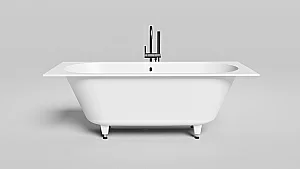 Ванна Salini Ornella Axis S-Stone 170х75 103423M белая матовая купить в интернет-магазине Sanbest