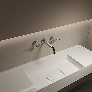 Смеситель для раковины Vincea Groove VBFW-4G1BN брашированный никель купить в интернет-магазине сантехники Sanbest