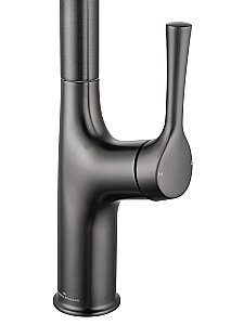 Смеситель для кухни с выдвижным изливом WONZON & WOGHAND, Темный графит (WW-AE54123-BGG) купить в интернет-магазине сантехники Sanbest