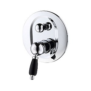 Смеситель для душа Caprigo Adria Uno Black 02B-551-crm хром/черный купить в интернет-магазине сантехники Sanbest