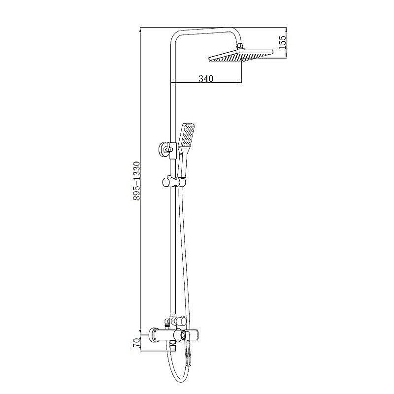 Душевая система Boch Mann CHIKA BM8601 купить в интернет-магазине сантехники Sanbest