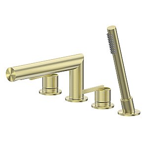 Смеситель для ванны Abber Perfekte 316 AF8A13BG брашированное золото купить в интернет-магазине сантехники Sanbest