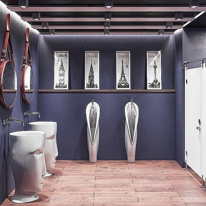 Раковина напольная Kerasan Artwork Moloco 45 474031 черная матовая купить в интернет-магазине Sanbest