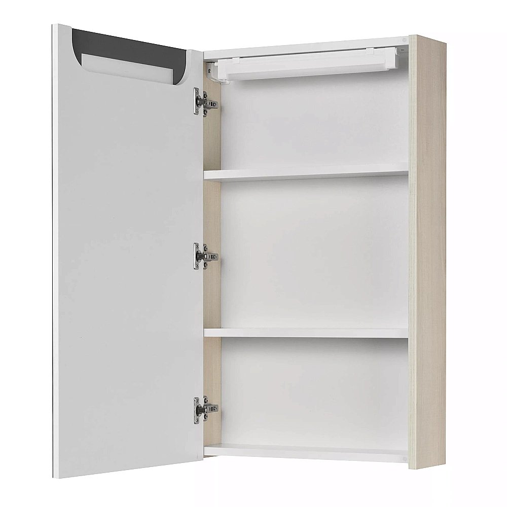 Зеркальный шкаф Акватон Верди 50 белый/ясень фабрик купить в интернет-магазине сантехники Sanbest