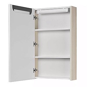 Зеркальный шкаф Акватон Верди 50 белый/ясень фабрик купить в интернет-магазине сантехники Sanbest