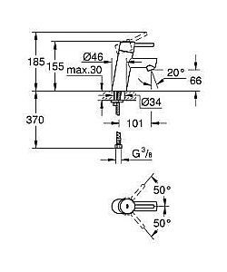 Смеситель для раковины Grohe Concetto 3224010E купить в интернет-магазине сантехники Sanbest