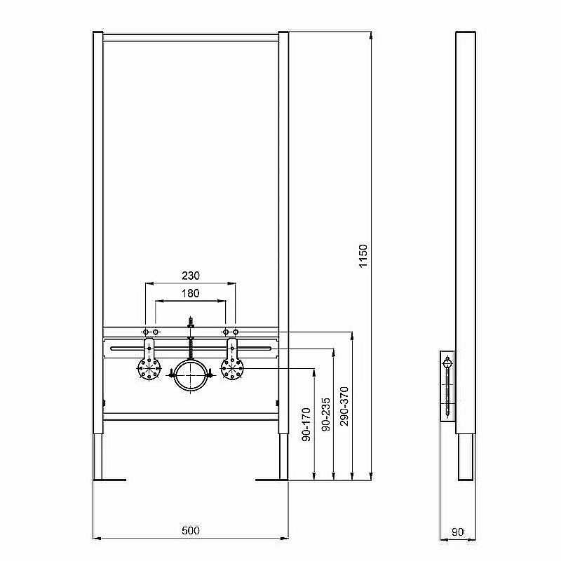 Инсталляция для биде Aquatek Standart INSB-0000001 купить в интернет-магазине сантехники Sanbest