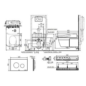 Унитаз TOTO NEOREST AC CW996PVD#NW1 безободковый, слив торнадо купить в интернет-магазине Sanbest