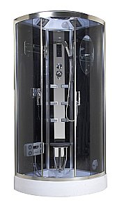 Душевая кабина Niagara Ultra NG-902-01 100х100 профиль хром/стекло тонированное купить в интернет-магазине Sanbest