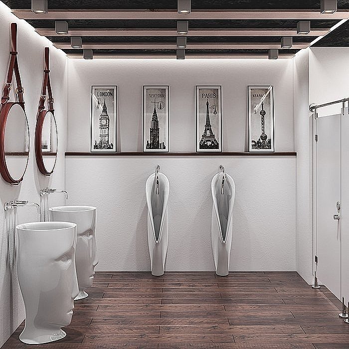 Раковина напольная Kerasan Artwork Moloco 45 474031 черная матовая купить в интернет-магазине Sanbest