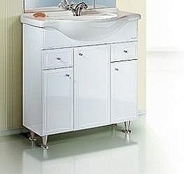 Тумба под раковину с бельевой корзиной AQWELLA Барселона Т8/к купить в интернет-магазине сантехники Sanbest