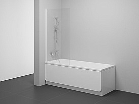 Шторка для ванны Ravak NVS1-80 7O840E00Z1 профиль белый матовый/стекло прозрачное купить в интернет-магазине Sanbest