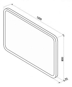 Зеркало Misty Стайл D1 120x80 в ванную от интернет-магазине сантехники Sanbest