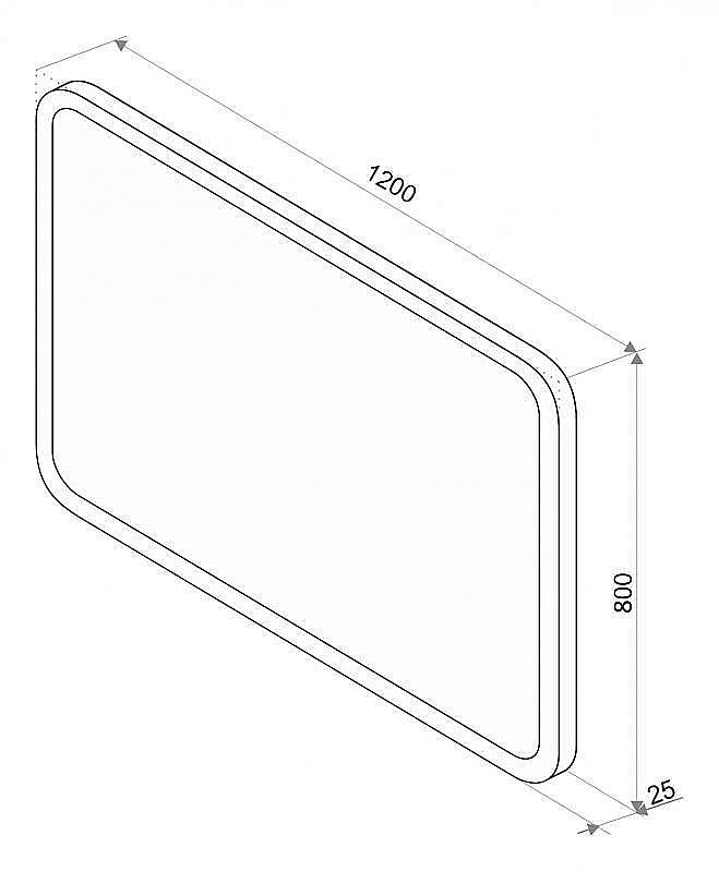 Зеркало Misty Стайл D1 120x80 в ванную от интернет-магазине сантехники Sanbest