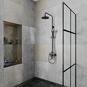 Душевая система D&K Bayern.Furth DA1523705B18 черная матовая купить в интернет-магазине сантехники Sanbest