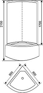 Душевая кабина ARCUS AS-111-9 купить в интернет-магазине Sanbest