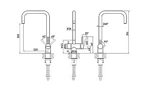 Смеситель для кухни Paulmark Wetter We213030-BLM черный купить в интернет-магазине сантехники Sanbest
