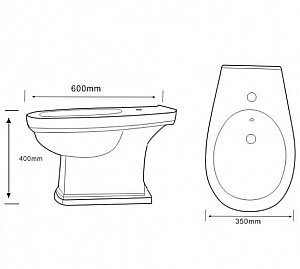 Биде напольное Boheme Vogue 943 купить в интернет-магазине Sanbest