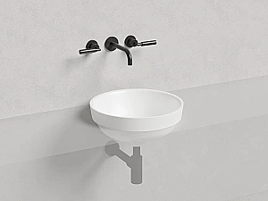 Раковина врезная сверху столешницы Salini MAREA 03 1802203M 41,5 из искусственного камня S-Stone, белая матовая купить в интернет-магазине Sanbest