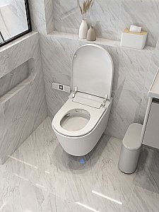 Электронный унитаз-биде ABBER Bequem AC1121S белый, с крышкой микролифт купить в интернет-магазине Sanbest