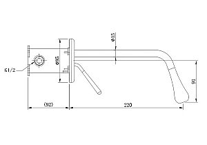 Смеситель для раковины Boch Mann TROPFEN-MG BM8927 купить в интернет-магазине сантехники Sanbest