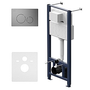 Инсталляция для унитаза AM.PM PRO I012704.9031 с клавишей/матовый никель купить в интернет-магазине сантехники Sanbest