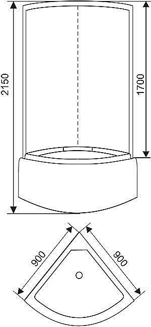 Душевая кабина ARCUS AS-111-9 купить в интернет-магазине Sanbest