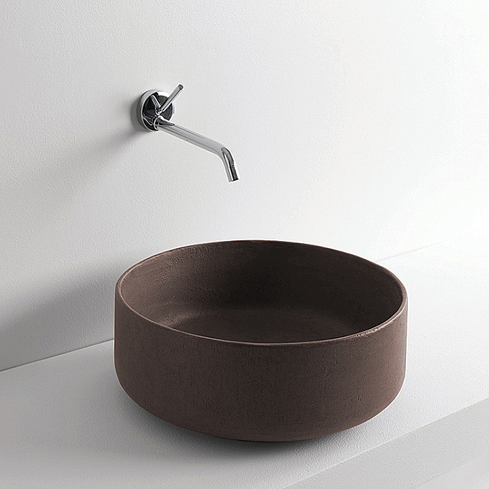 Раковина накладная Artceram Cognac 42 COL001 20 00 Nero Roma купить в интернет-магазине Sanbest