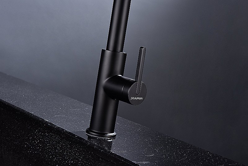 Смеситель для кухни Paulmark Tornado To213402-AN антрацит купить в интернет-магазине сантехники Sanbest