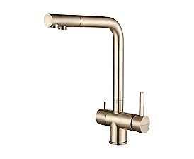 Смеситель для кухни Paulmark Skalen Sk213020-LG светлое золото купить в интернет-магазине сантехники Sanbest