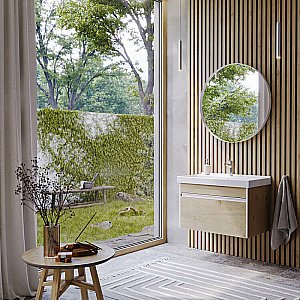 Тумба с раковиной Aqwella Urban 80 URB0108 дуб давос для ванной в интернет-магазине Sanbest