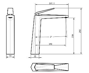 Смеситель для раковины Boheme Venturo 372 купить в интернет-магазине сантехники Sanbest