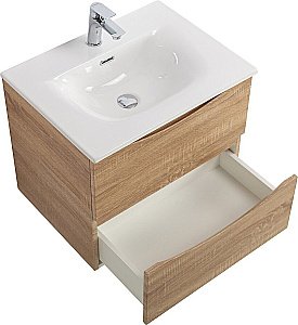 Тумба с раковиной BelBagno MARINO-CER-N-700-2C-SO-WO-P Rovere Bianco для ванной в интернет-магазине Sanbest