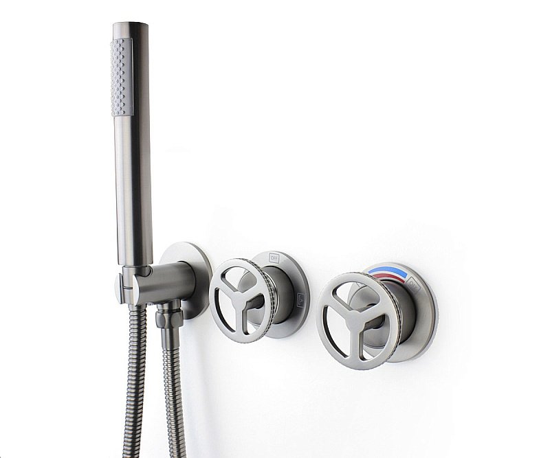 Душевая система Bronze de Luxe LIBERTY 5011GG-L графит купить в интернет-магазине сантехники Sanbest