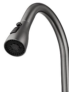 Смеситель для кухни с выдвижным изливом WONZON & WOGHAND, Темный графит (WW-AE54123-BGG) купить в интернет-магазине сантехники Sanbest